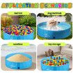 Pet Swimming Pool Dog Paddling Portable Bath Tub Foldable for Cat Pet Children L Size