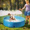AFP Foldable Dog Puppy Swimming Paddling Pool Washing Bath Tub S Size for Cat Pet Children