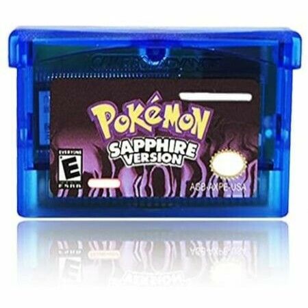 Game Cartridge Card Compatible for Pokemon Sapphire Gameboy GBA Game Cards US Version