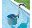 Flowclear Wall Mount Pool Surface Skimmer  Cleans Above Ground Pools  Attracts Floating Debris, Grey