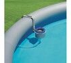 Flowclear Wall Mount Pool Surface Skimmer  Cleans Above Ground Pools  Attracts Floating Debris, Grey