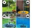 Solar Fountain Pump,4W Solar Powered Birdbath Fountain Pump,Free Standing Floating Water Pump for Pond,Garden,Pool,Fish Tank, Aquarium