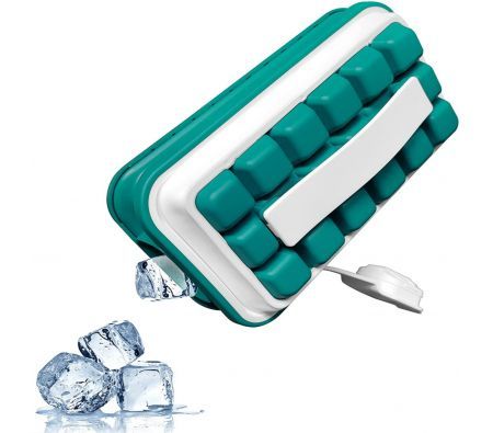 Ice Cube Maker, Ice Breaker Pop, Silicone Sanitary Ice Tray with Lid for Easy Carrying-Ice Cube Marker Makes 18 Ice Cubes