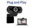 1080P Web Camera, HD Webcam with Microphone Privacy Cover USB Computer Camera Conferencing and Video Calling
