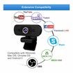 1080P Web Camera, HD Webcam with Microphone Privacy Cover USB Computer Camera Conferencing and Video Calling