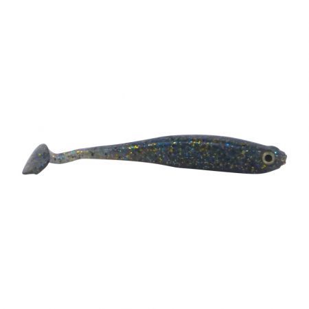 Swimerz Soft Shad 100mm Paddle Tail lure, Blue Gold Fleck, 6 pack