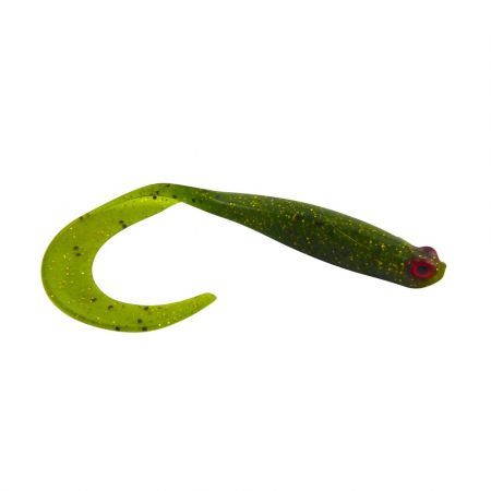 Swimerz 100mm Vibro Tail Green Glitter scented, 5 pack