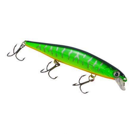 Finesse Chudan Sinking Diving Minnow, Lime Green, 110mm