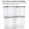 Set of 6 Flour and Sugar Canisters for Pantry Storage and Organization