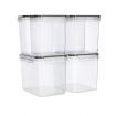 Set of 6 Flour and Sugar Canisters for Pantry Storage and Organization