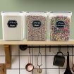 4x6.5L XL Food Storage Containers Airtight Tall Cereal Dry Food Storage Containers Set of 4