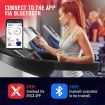 Genki 1.85 HP Foldable Smart Walking Running Treadmill Machine Bluetooth Enabled App Control for Home Office