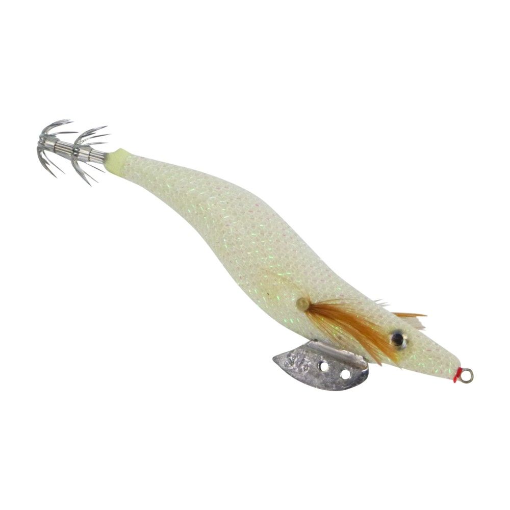 Finesse Rumoika Squid Jig, White Glow, 3.5, 2 pack