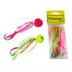 Finesse Kabura Slider Jig Head, 60gm, Lime Spider, 2 pack