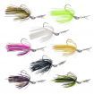 Dekoi 7gm Bladed Swim Jig, Chatterbait, Purple Gold, 2 pack