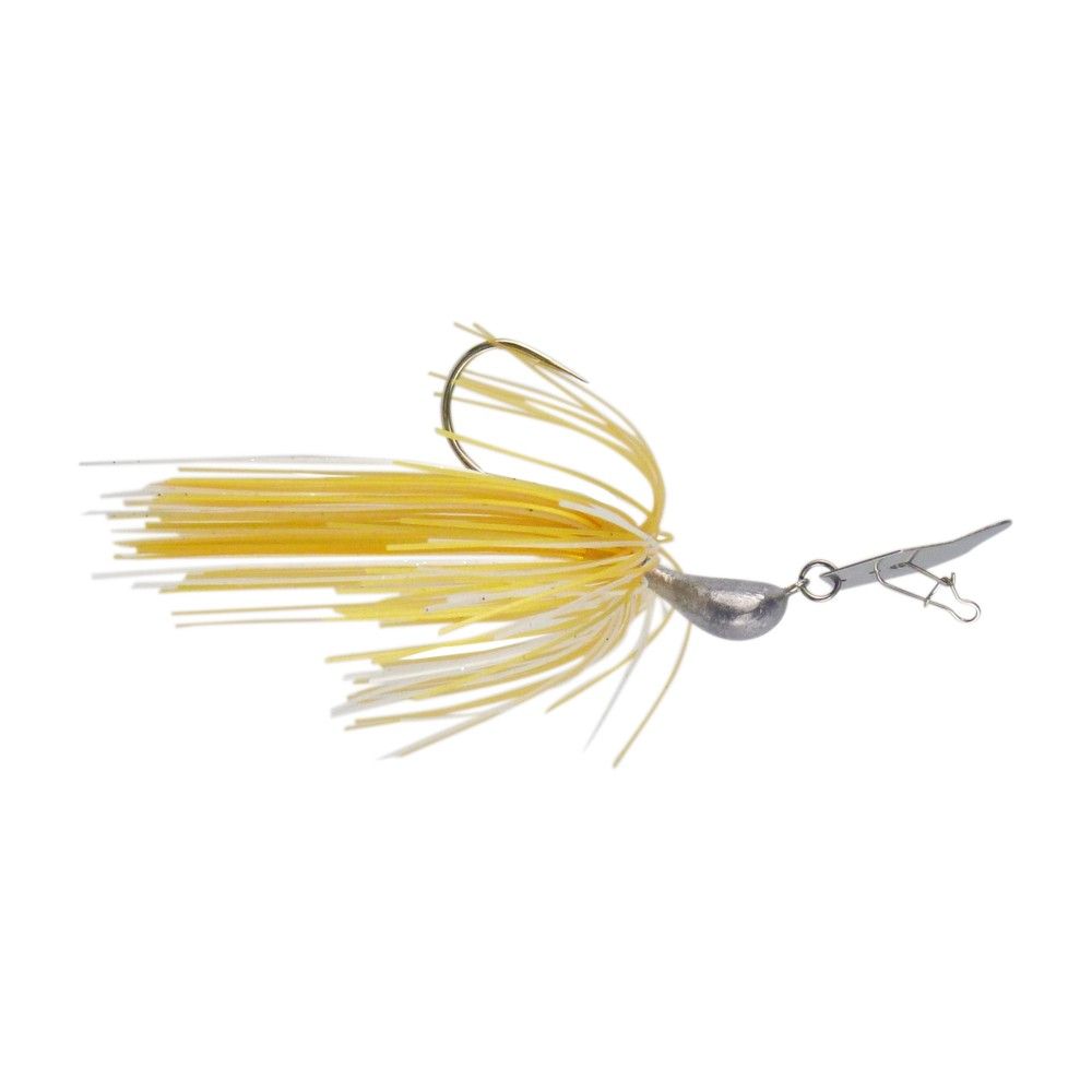 Dekoi 7gm Bladed Swim Jig, Chatterbait, Gold Shine, 2 pack