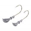 Dekoi 14gm Bladed Swim Jig, Chatterbait, Metallic Pearl, 2 pack