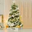 100 Pack Christmas Tree Ornaments Set Mini Shatterproof Holiday Ornaments Balls Color Gold