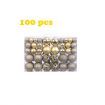 100 Pack Christmas Tree Ornaments Set Mini Shatterproof Holiday Ornaments Balls Color Gold