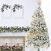 100 Pack Christmas Tree Ornaments Set Mini Shatterproof Holiday Ornaments Balls Color Gold