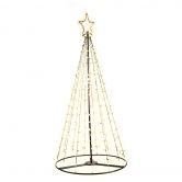 2.1M Christmas Tree LED Solar Warm Jingle Jollys