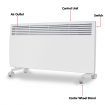 Levante NDM-20WT 2000W Electric Panel Heater Wifi Thermostat Castors