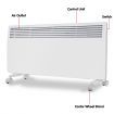 Levante NDM-24WT 2400W Electric Panel Heater Wifi Thermostat Castors