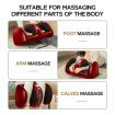 Homasa Foot Massage Machine Leg and Calf Massager Therapeutic Massaging Red