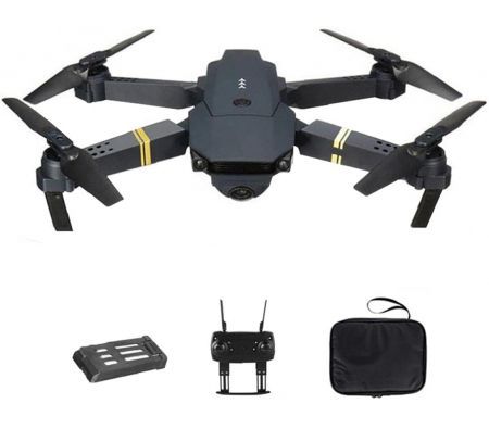 Drone Quadcopter E58 WiFi FPV Mini Quadcopter With Six-Axis Gyroscope 4K Camera Foldable Drone Support Auto Return with 1Batteries