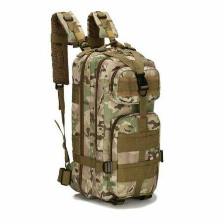 Trekking Rucksack, Military Backpack 25L Army Rucksack MOLLE(camouflage color)
