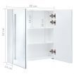 LED Bathroom Mirror Cabinet 60x14x62 cm