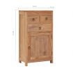 Sideboard 50x30x90 cm Solid Teak Wood