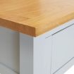 End Table 50x32x75 cm Solid Oak Wood