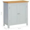 Cupboard 70x35x75 cm Solid Oak Wood