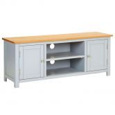 TV Cabinet 120x35x48 cm Solid Oak Wood