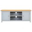TV Cabinet 120x35x48 cm Solid Oak Wood
