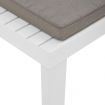 Garden Lounge Chairs with Cushions 2 pcs Plastic White