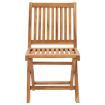 Garden Chairs 2 pcs with Grey Cushions Solid Teak Wood