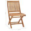 Garden Chairs 2 pcs with Grey Cushions Solid Teak Wood