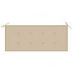 Folding Garden Bench with Cushion 118 cm Bamboo