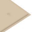 Folding Garden Bench with Cushion 118 cm Bamboo