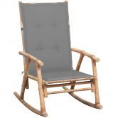 Rocking Chair with cushion Bamboo