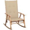 Rocking Chair with cushion Bamboo