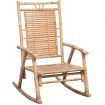 Rocking Chair with cushion Bamboo