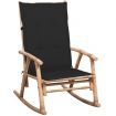 Rocking Chair with cushion Bamboo