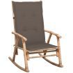 Rocking Chair with cushion Bamboo