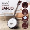 5-String Banjo W/12 Adjustable Brackets & Remo Drum For Country Music, Folk Music, Bluegrass