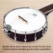 5-String Banjo W/12 Adjustable Brackets & Remo Drum For Country Music, Folk Music, Bluegrass