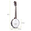 5-String Banjo W/12 Adjustable Brackets & Remo Drum For Country Music, Folk Music, Bluegrass