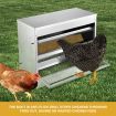 Rat Bird Proof 10Kg Food Waterproof Auto Treadle Chicken Feeder Build W/Galvanized Steel